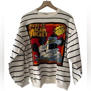 Vintage Mickey & Co Disney JG Hook True Love Sequins Crewneck NWT Size Large